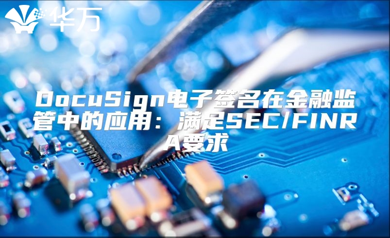 DocuSign电子签名在金融监管中的应用：满足SEC/FINRA要求